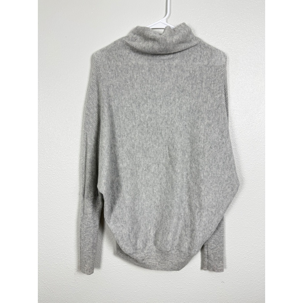 AllSaints Sweater Womens Medium Gray Ridley Jumper Wool Cashmere Mock Neck
